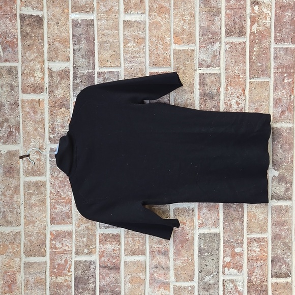 Theory 100% Wool turtleneck Black Top Size M - Picture 4 of 4
